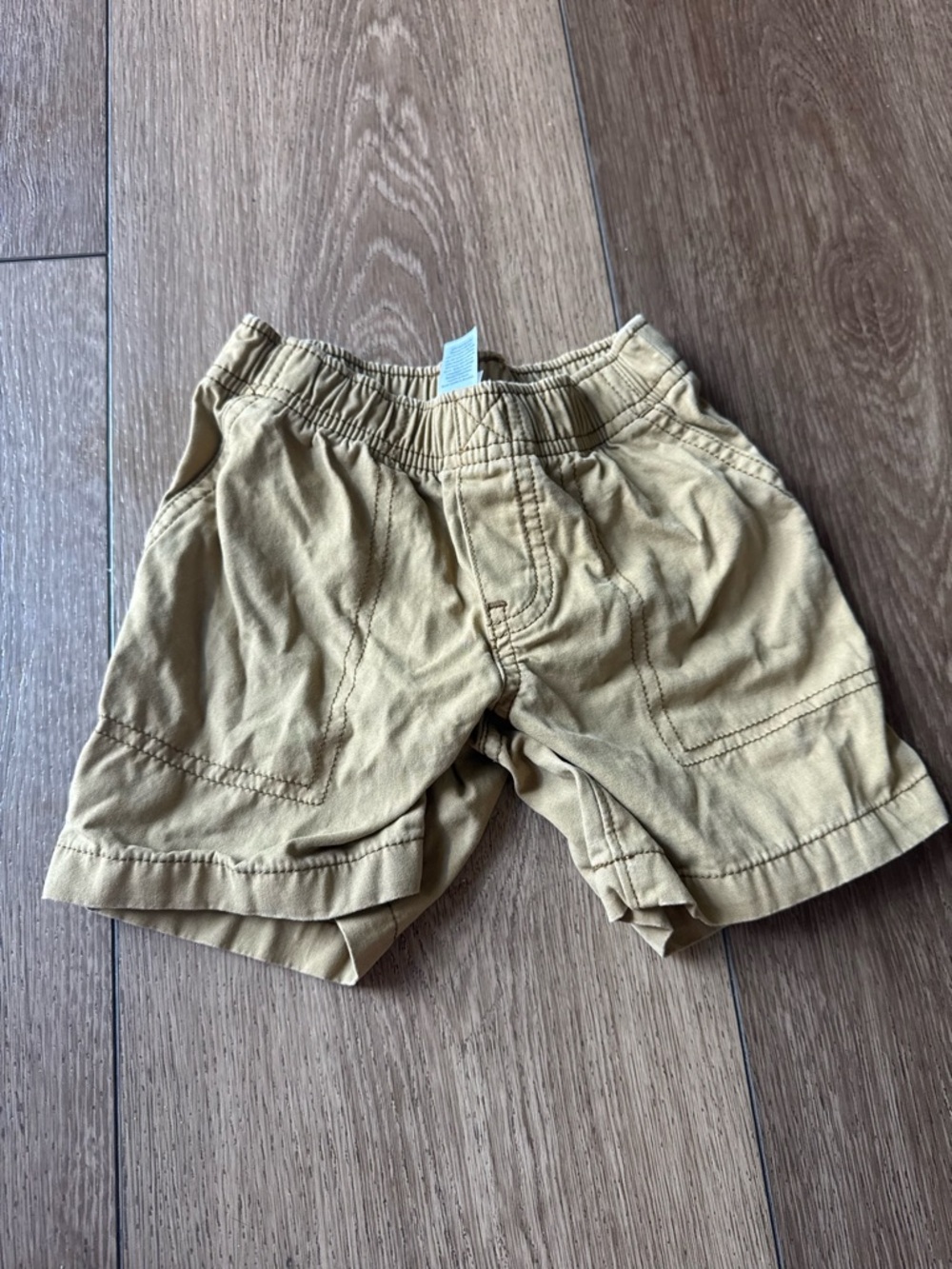 Carters Kids Casual Elastic Waist Tan Shorts